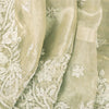 Sanskriti Vintage Ivory Long Lehenga Pure Silk Hand Embroidered Zardozi Unstitch