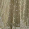 Sanskriti Vintage Ivory Long Lehenga Pure Silk Hand Embroidered Zardozi Unstitch