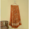 Sanskriti Vintage Orange Long Lehenga Pure Silk Hand Embroidery Zardozi Unstitch