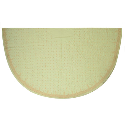 Sanskriti Vintage GreenLong Lehenga Satin Silk Hand Embroidered Zardozi Unstitch