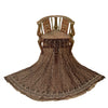 Sanskriti Vintage Brown Long Lehenga Net Mesh Hand Embroidered Zardozi Unstitch