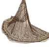 Sanskriti Vintage Brown Long Lehenga Net Mesh Hand Embroidered Zardozi Unstitch