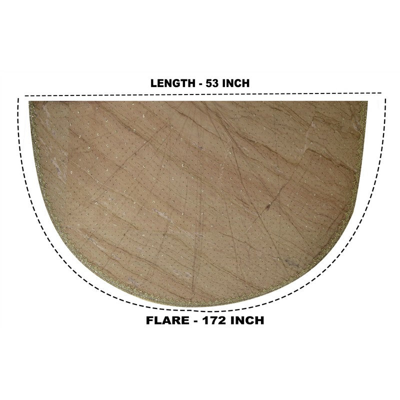 Sanskriti Vintage Brown Long Lehenga Net Mesh Hand Embroidered Zardozi Unstitch