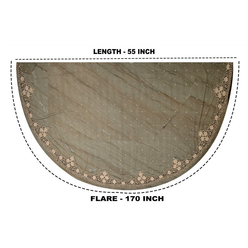 Sanskriti Vintage Black Long Lehenga Net Mesh Hand Embroidered Zardozi Unstitch