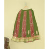 Sanskriti Vintage Long Stitched Golden Red & Green Lehenga Tissue Silk Hand Bead