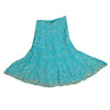 Sanskriti Vintage Blue Long Stitched Indian Lehenga Georgette Hand Beaded Sequin