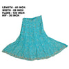 Sanskriti Vintage Blue Long Stitched Indian Lehenga Georgette Hand Beaded Sequin