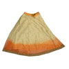 Sanskriti Vintage Cream & Orange Long Stitched Lehenga Net Hand Beaded Zardozi