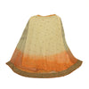 Sanskriti Vintage Cream & Orange Long Stitched Lehenga Net Hand Beaded Zardozi
