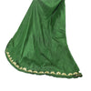 Sanskriti Vintage Green Long Stitched Lehenga 100% Pure Silk Solid & Embroidered