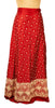 Sanskriti Vintage Red Long Unstitched Lehenga Pure Silk Hand Embroidered Zardozi