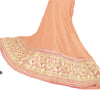 Sanskriti Vintage Pink Long Stitched Lehenga Pure Chiffon Hand Embroidered Gota