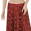 Sanskriti Vintage Dark Red Net Satin Stitch Lehenga Hand Embroidery Zardozi Zari