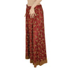 Sanskriti Vintage Dark Red Net Satin Stitch Lehenga Hand Embroidery Zardozi Zari