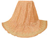 Sanskriti Vintage Golden Long Unstitched Lehenga Pure Tissue Hand Beaded Dabka