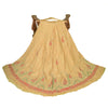 Sanskriti Vintage Cream Long Unstitched Lehenga PureSilk Hand Embroidery Zardozi