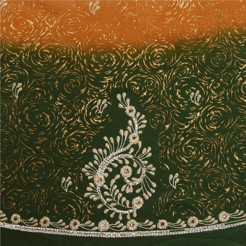 Sanskriti Vintage Long Unstitched Lehenga Pure Silk Hand Embroidery Zari Painted