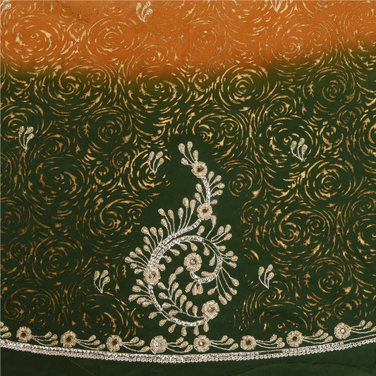 Sanskriti Vintage Long Unstitched Lehenga Pure Silk Hand Embroidery Zari Painted