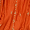 Sanskriti Vintage Orange Long Unstitch Lehenga Pure Satin Han embroidery Zardozi