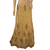 Sanskriti Vintage Golden Long Stitched Lehenga Net Mesh Hand Embroidered Zardozi