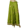 Sanskriti Vintage Green Pure Satin Silk Lehenga Stitched Hand Embroidery Zardozi