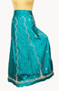 Sanskriti New Blue Pure Satin Silk Lehenga Unstitched Hand Embroidered Zardozi