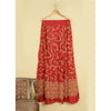 Sanskriti New Red 100% Pure Silk Long Lehenga Hand Embroidery Zardozi Unstitched
