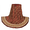 Sanskriti Vintage Maroon Art Silk Unstitched Lehenga Hand Embroidered Zardozi