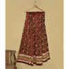 Sanskriti Vintage Maroon Art Silk Unstitched Lehenga Hand Embroidered Zardozi