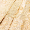 Sanskriti Vintage Peach Net Stitched Lehenga Hand Beaded Indian Wedding Ethnic