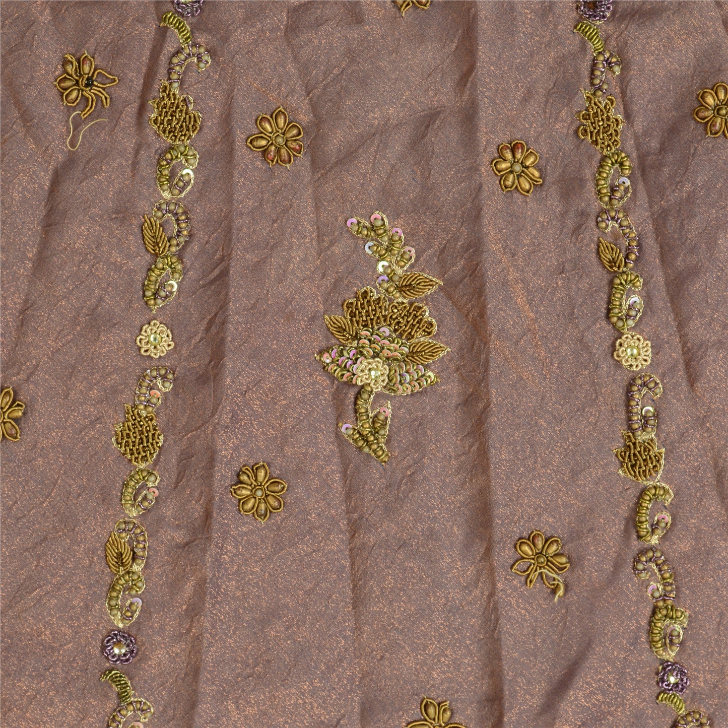 Sanskriti Vintage Purple Art Silk Stitched Lehenga India Hand Embroidery Zardozi
