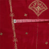 Sanskriti Vintage Pink 100% Pure Silk Unstitched Lehenga Hand Embroidery Zardozi