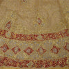 Sanskriti Vintage Golden Pure Silk Stitched Lehenga Hand Embroidered Zardozi