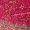 Sanskriti Vintage Pink Georgette Unstitched Lehenga Hand Embroidered Stones Zari