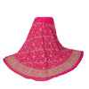 Sanskriti Vintage Pink Georgette Unstitched Lehenga Hand Embroidered Stones Zari
