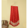Sanskriti Vintage Red 100% Pure Silk Unstitched Lehenga Hand Embroidered Zardozi