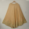 Sanskriti Vintage Golden Beige Art Silk Stitched Lehenga Hand Embroidery Zardozi