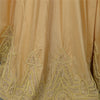 Sanskriti Vintage Golden Beige Art Silk Stitched Lehenga Hand Embroidery Zardozi