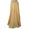 Sanskriti Vintage Golden Beige Art Silk Stitched Lehenga Hand Embroidery Zardozi