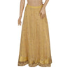 Sanskriti Vintage Golden Net Stitched Lehenga IndiaHand Embroidery Zardozi Dabka