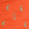 Sanskriti Vintage Orange Pure Silk Unstitched Lehenga Hand Embroidered Zardozi
