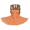 Sanskriti Vintage Peach Pure Silk Unstitched Lehenga Hand Embroidered Zardozi