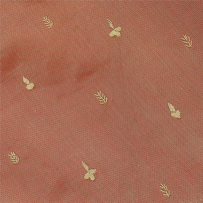Sanskriti Vintage Peach Pure Silk Unstitched Lehenga Hand Embroidered Zardozi
