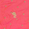 Sanskriti Vintage Pink Artificial Silk Unstitch Lehenga Hand Embroidered Zardozi