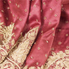 Sanskriti Vintage Pink Artificial Silk Unstitch Lehenga Hand Embroidered Zardozi