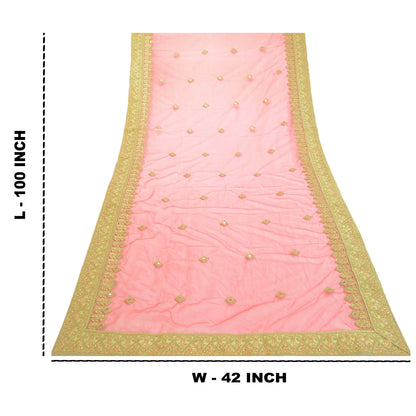 Sanskriti Vintage Green Net Stitched Lehenga Dupatta Set Hand Embroidered Mirror
