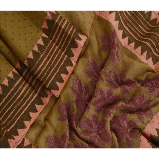 Sanskriti Vintage Lot of 5 Hand Beaded Dupatta Assorted Long Stole Zari Veil