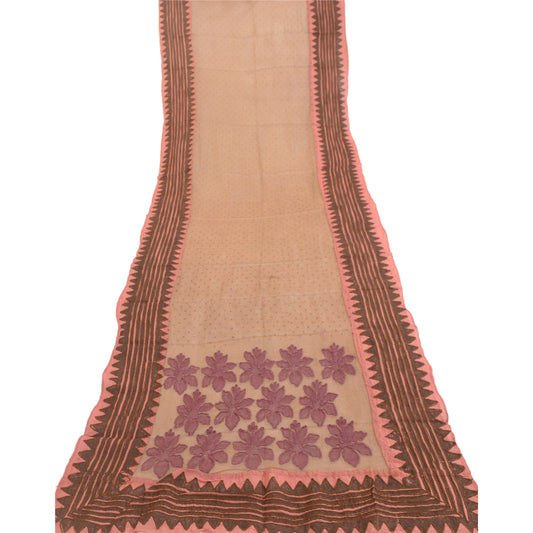 Sanskriti Vintage Lot of 5 Hand Beaded Dupatta Assorted Long Stole Zari Veil