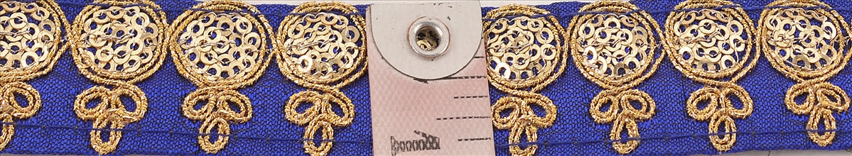 Sanskriti Broderet Kjole Indisk Kant 1 Yard Kant Bånd Håndværk Blonde Pailletter