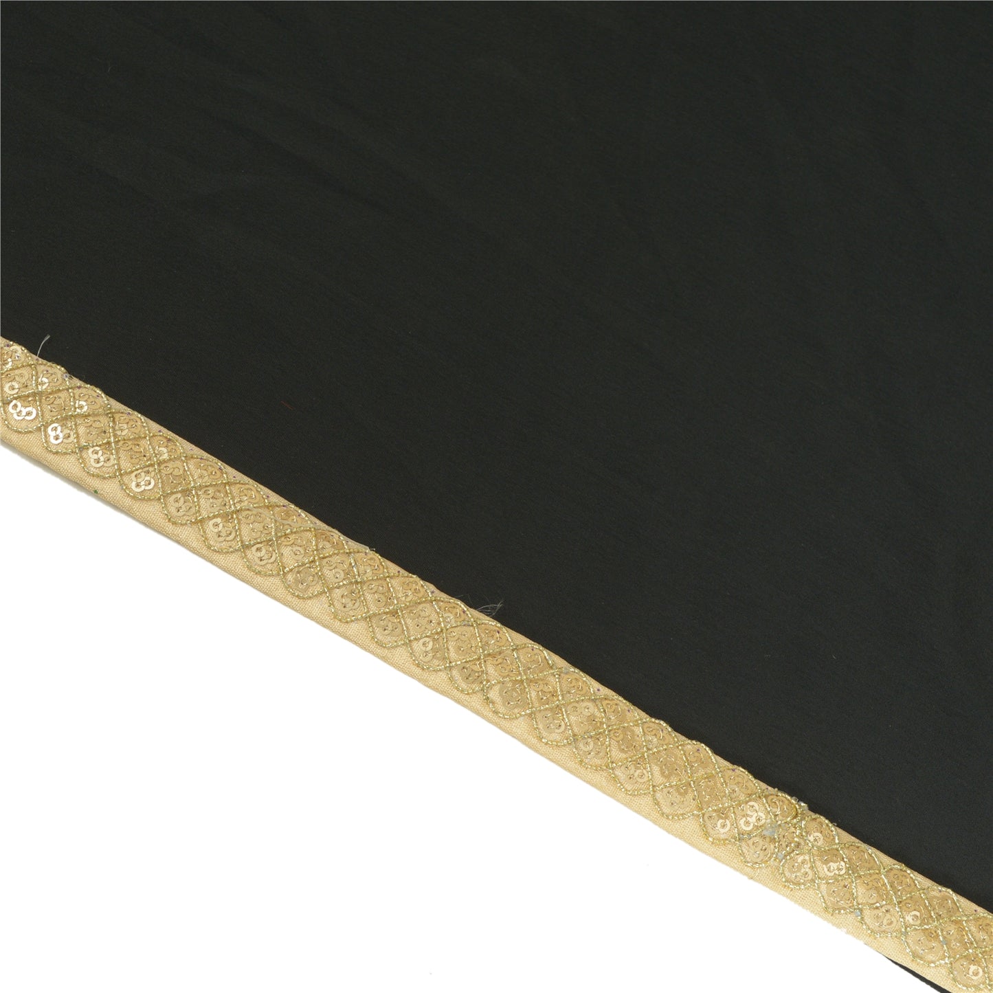 Sanskriti Indian Embroidered Prom Dress Border 1 YD Trim Golden Craft Lace